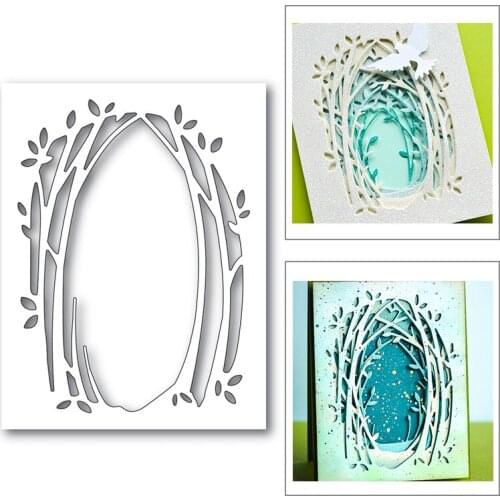 Layered Branches Tree Hole Forest 2020 New Metal Cutting Dies Stencil For Scrapbooking Album Decorative Embossing Craft Dies Cut