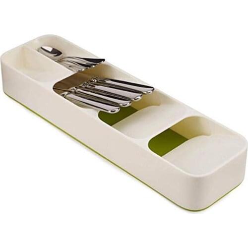 Multifunctional knife and fork compartment storage box tableware spoon box partition organizer kitchen drawer storage tray