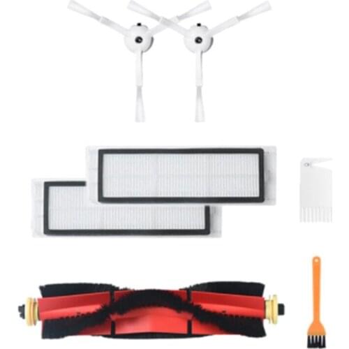 AD-for Xiaomi Roborock S6 MAXV S6 PURE S6 Robot Vacuum Cleaner Accessories Main Brush Side Brush Hepa Filter Parts Kits