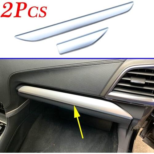 Interior Dashboard Console Cover Trim Stripes Fit For Subaru Forester SK 2019 2020 Chrome Accessories