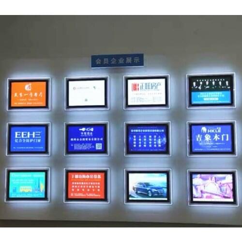 15PCS A4 Size Real Estate Agent Indoor Wall Mounted LED Acrylic Poster Frame Advertising display Light Boxes Signs for Estate