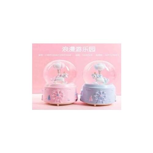 Lighted Musical snow globe Inkjet MH-82 Gift,Love, Celebration, Cute ,Ships from Turkey