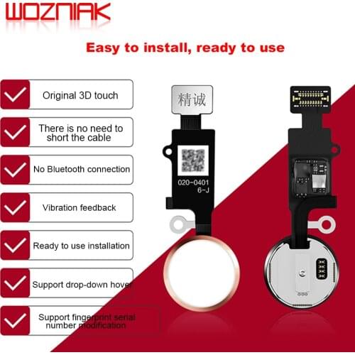 Newest version JC Home Button Universal Fingerprint Key Flex Cable Repair for iPhone 7 7P 8 8P Home Return Button Replacement