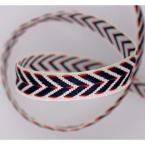 5 Yards 10 Mm Fashion Jacquard Webbing Webbing Strap for Hairdressing Phone Strap Shoes Bags Decoration Handmade Craft Materials