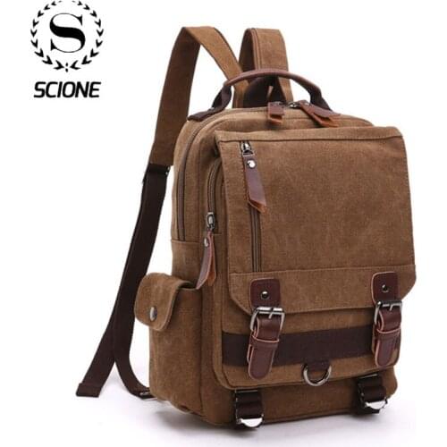 Scion Women Canvas Shoulder Bag Women School Bag Unisex Travel Bags Large Capacity Travel Laptop Bag
