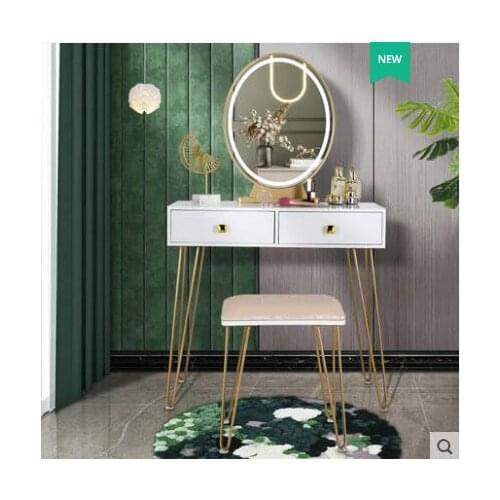Dressing table storage cabinet one bedroom modern minimalist dressing table retractable small apartment net red dressing table