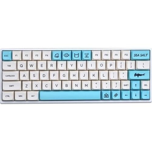 Salt And Milk Theme 140 Keys Keycap Sublimation XDA Profile For MX Switch Mechanical Keyboard PBT Dye Subbed Minimalist Style