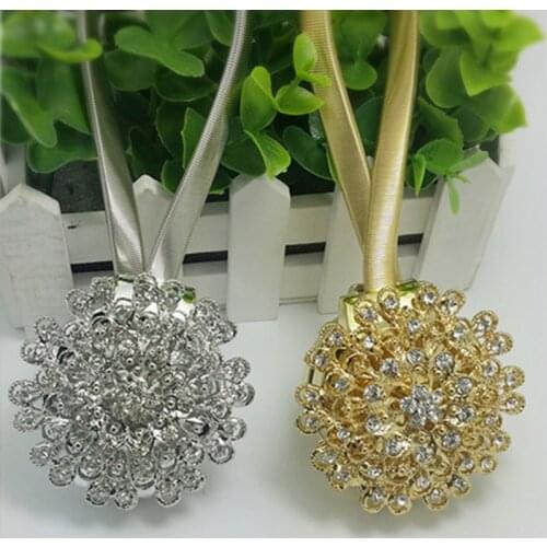Stylish Shaped Magnet Flower Curtain Tieback Magnetic Curtains Buckle Window Screening Ball Clip Holder Room Accessories Karnisz