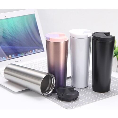 500ml Stainless Steel Vacuum Flasks Hot Quality Double Wall Car Thermo Cup Coffee Tea Travel Mug Thermol Bottle Thermocup