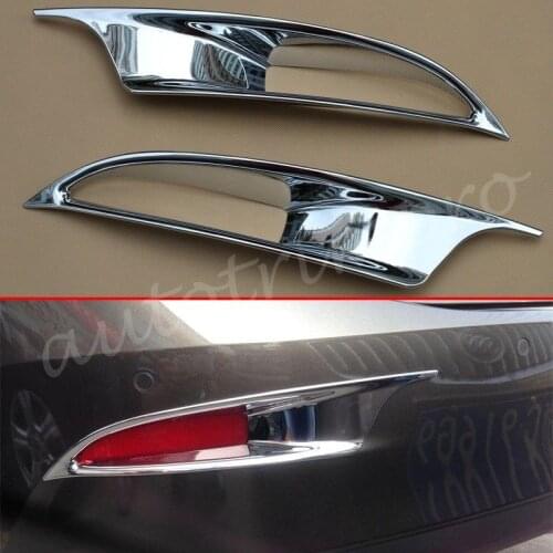 ABS Chrome Tail Rear Fog Light Reflect Cover Trim Fit For Mazda 3 BM/BN Sedan 2014 2015 2016 2017 2018 Accessories