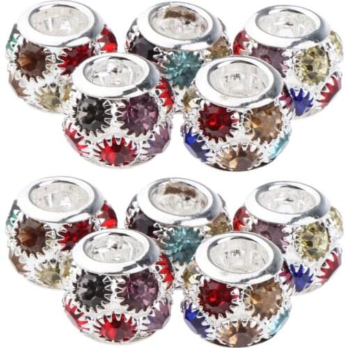 10Pcs Dreadlocks Hair Braiding Cuffs Dread Locks Beads Hair Cuffs Tube Length: 10 mm / 0.39 inch,Diameter: 6mm / 0.24 inch