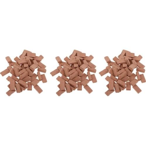 150Pcs Simulation Red Bricks Model 1/16 Layout for Diorama Landscape 17x9mm