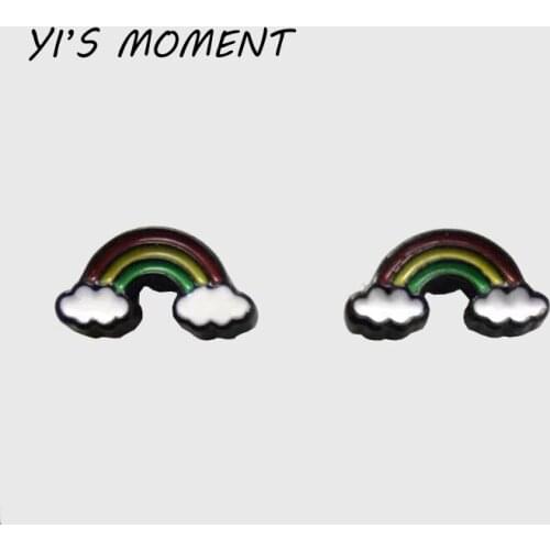 2019 new model birthday Gift Enamel Animal Jewelry Lovely Rainbow Earrings Women Earing for kids