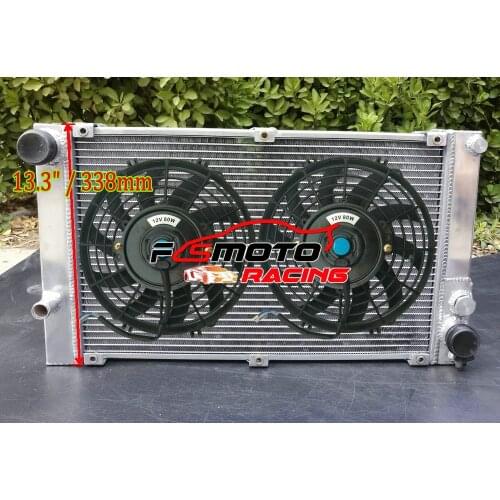 3 ROW Aluminum Radiator For Porsche 944 NA 2.5L/2.7L 1983-1991 & 924S 924 S 2.5 1987-1988 MT & OR With FAN (No Turbo and S2)