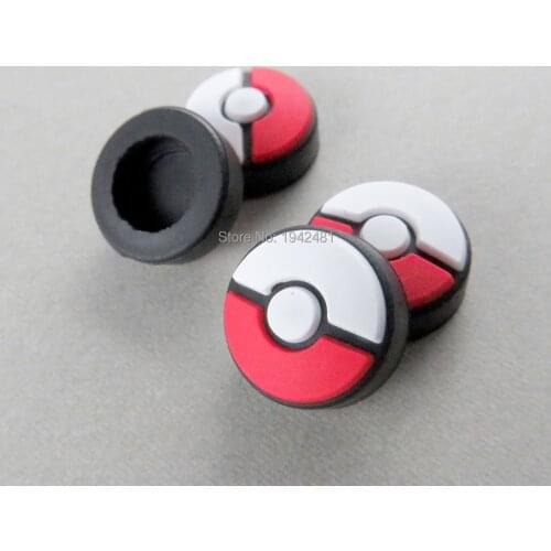 4pcs Silicone For Poke Ball Non-slip Thumb Grips Cap for Nintendos Switch NS Handle Button Joystick Skin Cover Caps