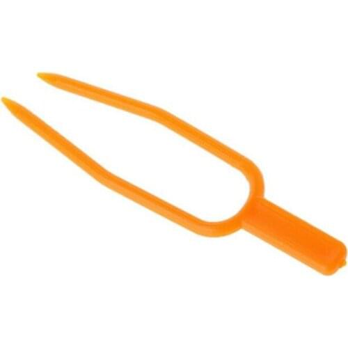 5pcs/lot Orange Garden Plant Support Clips for Trellis Twine Greenhouse Tool Press Seedling Fork Plant Vine Fix Fork