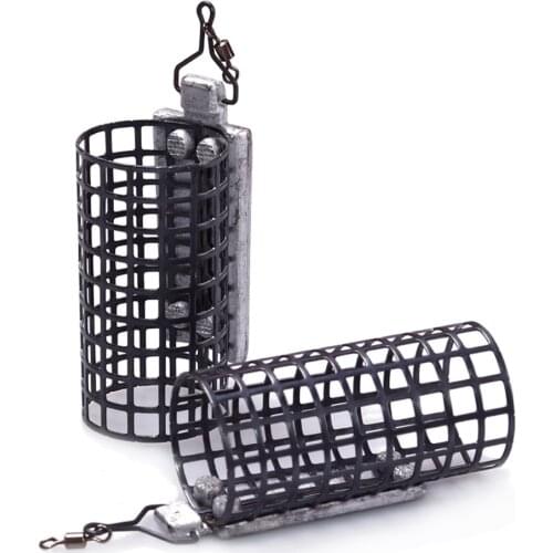 5Pieces Steel Wire Fishing Lure Conical Cage Fish Bait Lure Fishing Accessory Bait Cage Fishing Trap Basket Feeder Holder X391G