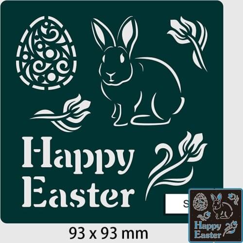 93*93mm HAPPY EASTER Metal cutting Dies Craft Embossing Scrapbooking paper craft Greeting Card