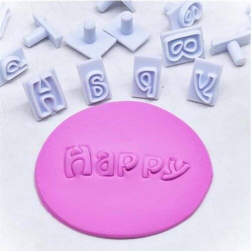 64 Characters Upper&Lower Case Alphabet Letters Baking Cake Mold Plastic Cookie Cutter Fondant Tool Set Cookie Cutter Diy Tools