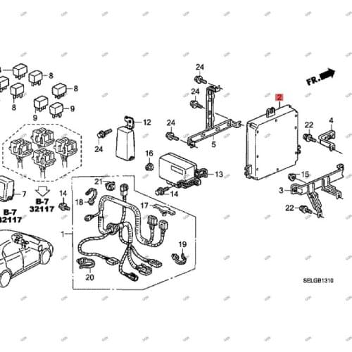 Car Engine computer Mobile computer Engine control computer Engine master control hon dac ity Engine control module