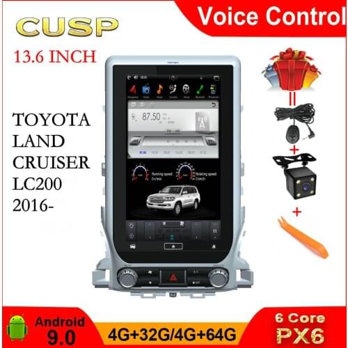 LAND CRUISER ANDROID CAR GPS For TOYOTA LAND CRUISER GPS 4G+64G LC200 Car Multimedia DSP Car NAVIGATION Car Stereo CarPlay Voice