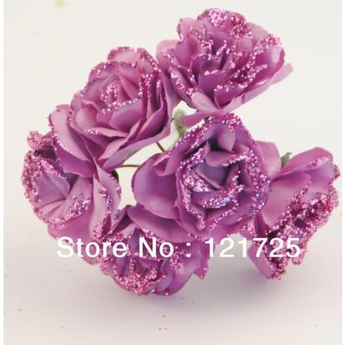 Free Shipping Paper Flowers Mini artificial Flower Hand Made Small Wedding Bouquet Scrapbooking Decor