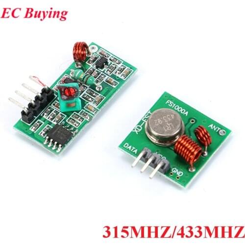 315mhz 433mhz RF Transmitter and Receiver Module for Arduino/ARM/MCU WL Wireless Remote Control Module Board Electronic DIY Kit