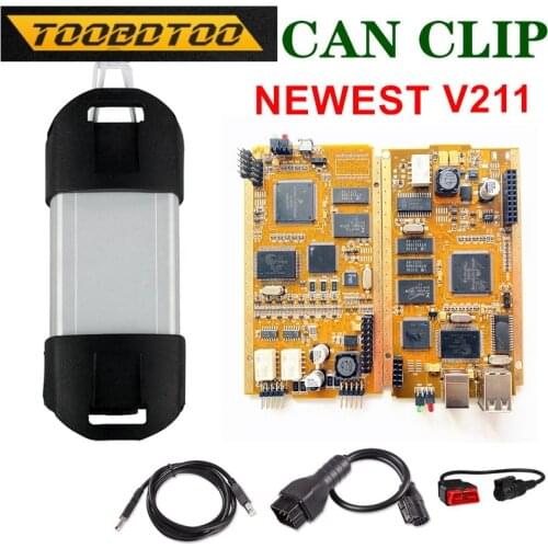 Can Clip Car Diagnostic Tool For 1998-2019 Reprog V191 For Renault Can Clip Full Chip V202 With CYPRESS AN2135SC 2136SC Gold PCB