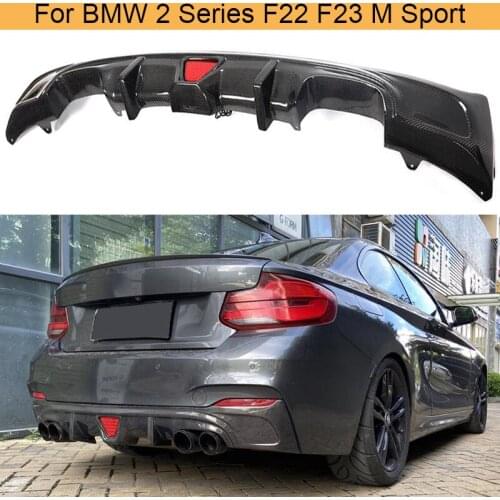 Carbon Fiber Rear Bumper Diffuser Lip for BMW 2 Series F22 F23 M Sport Coupe Convertible M235i M240i 2013-2017 Car Rear Diffuser