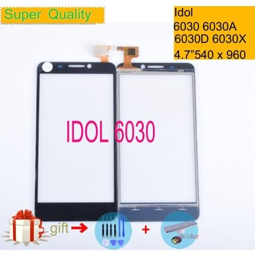 For Alcatel One Touch idol 6030 6030d 6030x 6030a ot6030 OT-6030 Touch Screen Touch Panel Sensor Digitizer Front Glass NO LCD