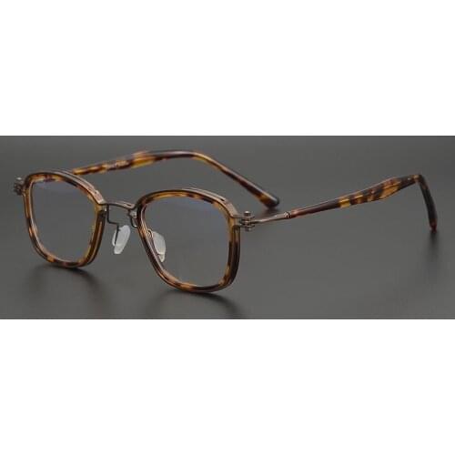 European Classic Square Glasses Frame Men Vintage High Quality Acetate Personality Brand Design Eyeglasses Women Oculos