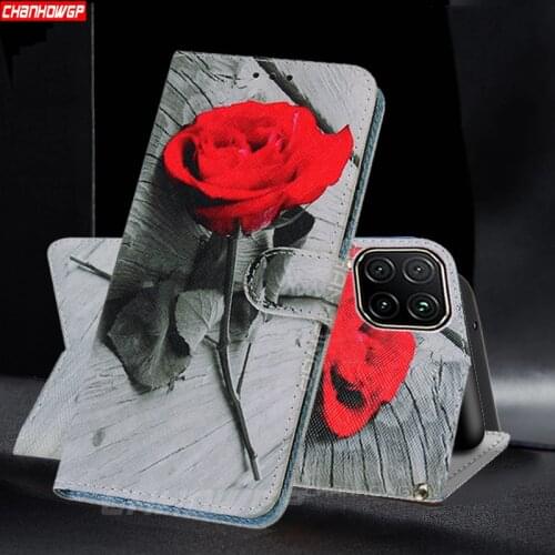 Flip Wallet A12 A32 Case For Samsung Galaxy A12 A02S A02 A42 A52 A72 A32 4G 5G Leather Flower Soft Silicone Phone Bags Cover