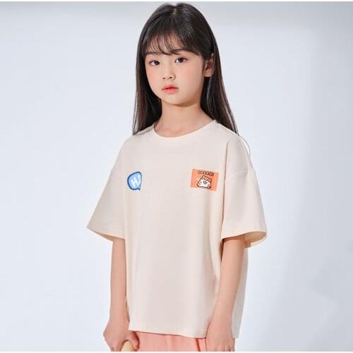 Hollead 3 Color Summer Short Sleeve Kids T Shirt For Boy 2021 New Cartoon Casual TShirts Girls Tops 3-15 Years Teenager Clothing