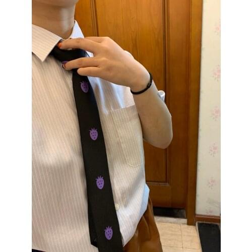 JOJOS BIZARRE ADVENTURE Golden Wind Pannacotta Fugoneck Cosplay Strawberry Printed Neck Tie