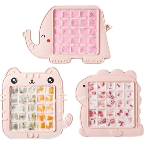 Creative Animal Ice Cream Maker 25-Cell Ice Mold Cute Ice Cube Tray Silicone Mold Diy Homemade Cartoon Ice Cream Popsicle