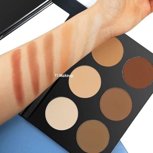 Makeup 6 colors Facil Contour Powder Palette High Pigmented Nude Repair Concealer Kit Custom Private logo