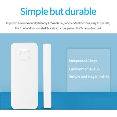 Mini WiFi Bluetooth Wireless Window Door Sensor APP Voice Control Security Alarm