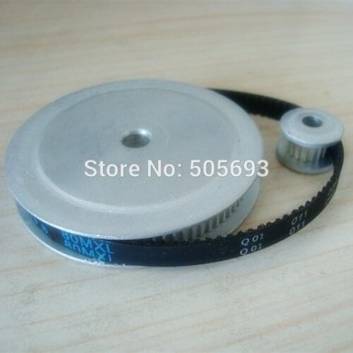MXL timing pulley ratio 1:5 16 teeth 80 teeth timing pulley belt type 80MXL belt width 6mm sell by 5 sets a pack