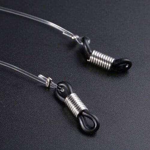 N7MF Transparent Eyeglasses Anti Slip Strap Stretchy Neck Cord Outdoor Sports Eyewear String Sunglasses Rope Band Holder