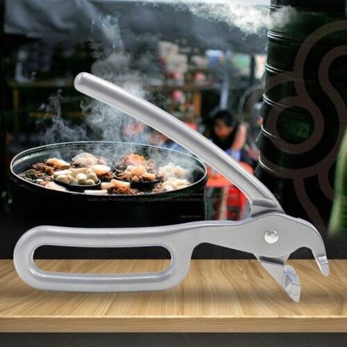 2020 New Anti-hot Bowl Handle Clip Dishes Clamp Folder Aluminium Alloy Universal Kitchen Pots Gripper Pizza Pan Pliers