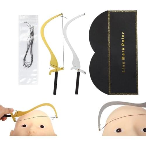 New Semi-Permannet Bow and Arrow Eyebrow Ruler Microblading Measuring Tools For Perfossional Makeup Eye Brow Tattoo Accessories