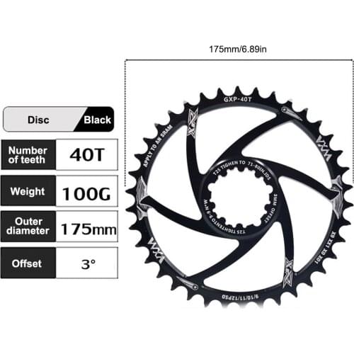 NEW MTB GXP bicycle Crankset fixed gear Crank 34T 36T 38T 40T Chainring Chainwhee for sram gx xx1 X1 x9 GXP pedivela Offset 3MM