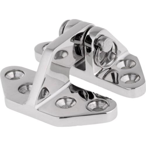 Polished 316 Stainless Steel Hatch Hinge with Removable Pin 6.9x6.5x3 cm/ 2.7x2.56x1.18 inch Fit For Marine Boat Deck Hardware