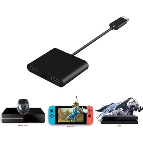 For Nintend NS Switch Portable Converter for Xbox One Wired Keyboard Mouse Switch for PS4 Keyboard Converter Adapter
