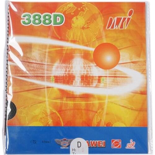 Dawei 388d Defensive long Pips Out Table Tennis Ping Pong Racket Rubber With Sponge Super Thin 0.5-1mm