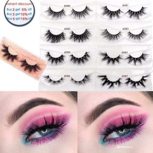 Eyelashes 3D Mink Lashes Luxury Handmade Mink Eyelashes High Volume Lashes Cruelty Free Mink False Eyelashes Upper Lashes Makeup