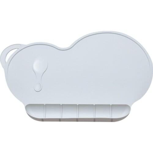 Toddler Silicone Placemat Non-slip Food Catching Baby Tray Soft Microwave Dishwasher Safe for Kids Tableware Accessories LBS