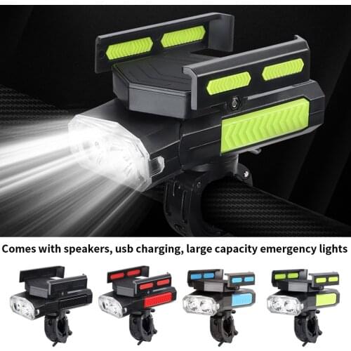 Bike Light T6 5-in-1 360 Degrees Adjustable Bicycle Light Handlebar 400 Waterproof Riding Lamp, Red Black, 2000/4000mAh