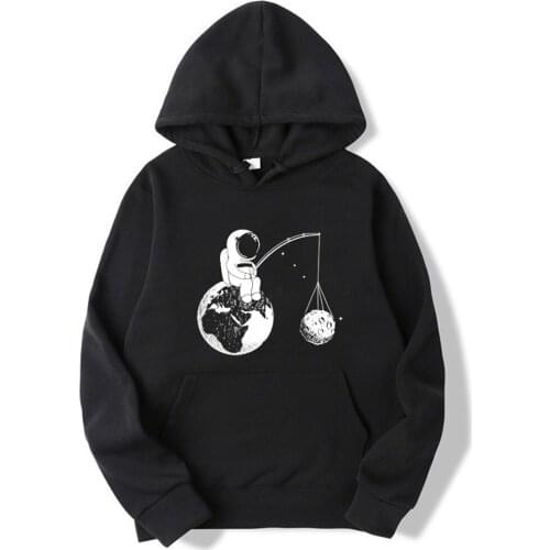 SUNOWE Fashion Brand Mens Hoodies Astronaut Funny Design Printing Blended Cotton Autumn Male Casual Hip Hop Sweatshirts