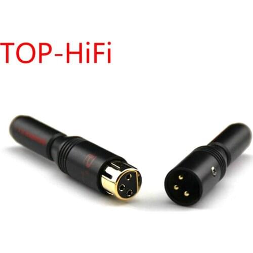 TOP-HiFi Free Shipping 1 Pair XLR 3 Pin Male Plug + Female Jack Microphone MIC Audio Connector Adapter